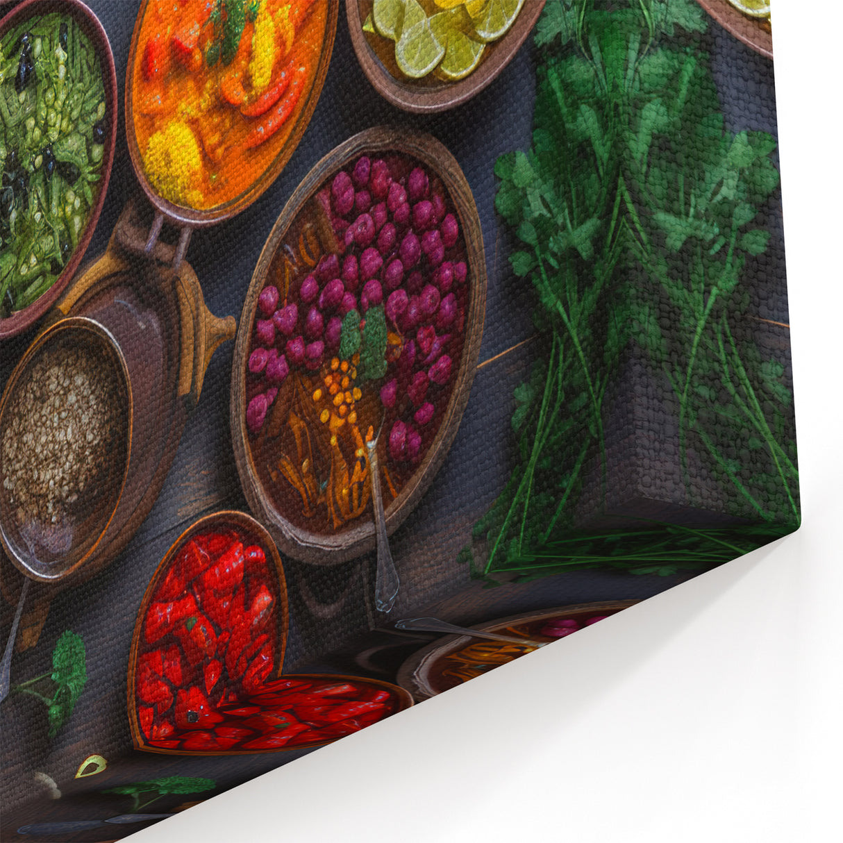 Vibrant Culinary Dishes Wall Art - Kitchen Wall Art Food Wall Art