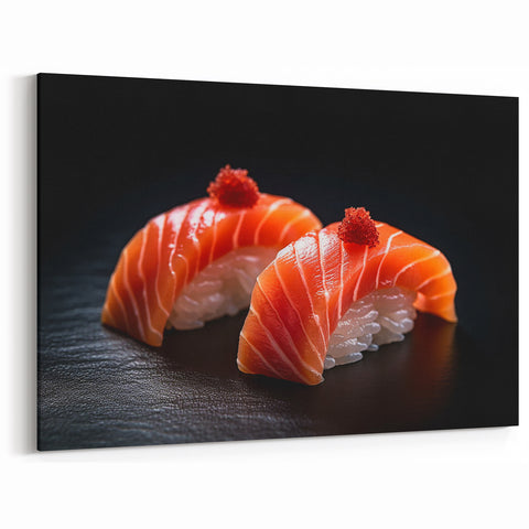 Salmon Nigiri Dishes Wall Art - Dining Room Wall Art Kitchen Decor