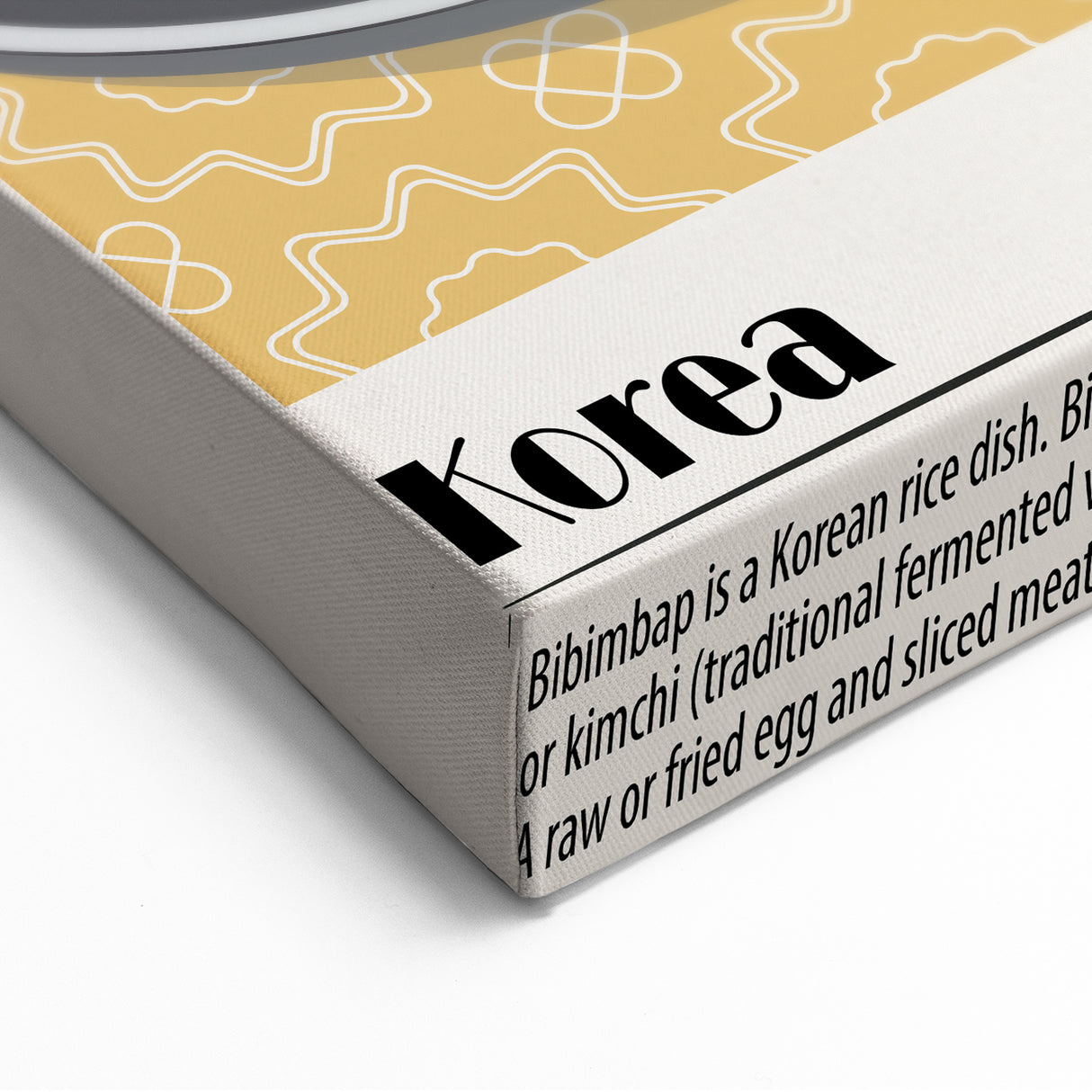 Bibimbap Korean Dish Wall Art - Kitchen Wall Art Dining Room Art