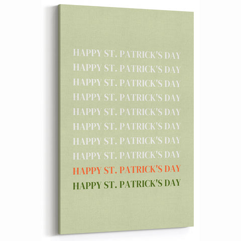 St. Patrick’s Day Wall Art - Minimalist Irish Typography Print