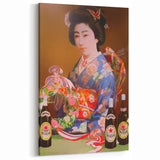 Vintage Asahi Beer Poster – Retro Japanese Advertising Wall Art
