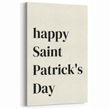 St. Patrick’s Day Wall Art - Minimalist Irish Typography Print