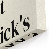 St. Patrick’s Day Wall Art - Minimalist Irish Typography Print