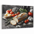 Artisan Bread and Herbs Wall Art - Kitchen Wall Art Dining Decor