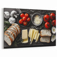 Mediterranean Bread and Cheese Wall Art - Kitchen Decor