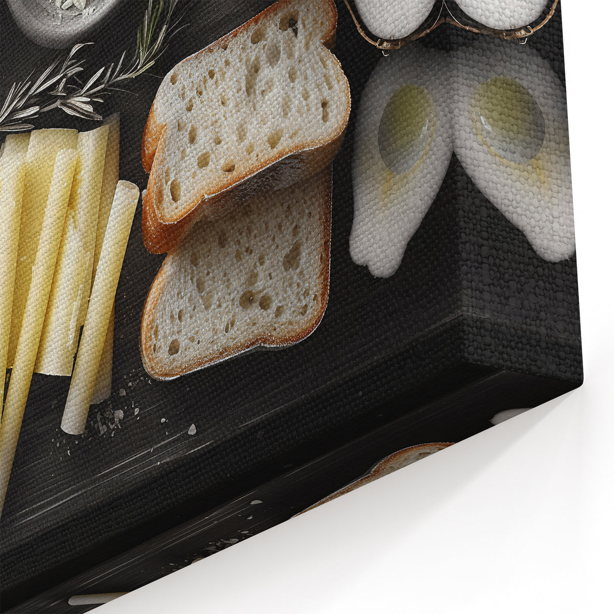 Mediterranean Bread and Cheese Wall Art - Kitchen Decor