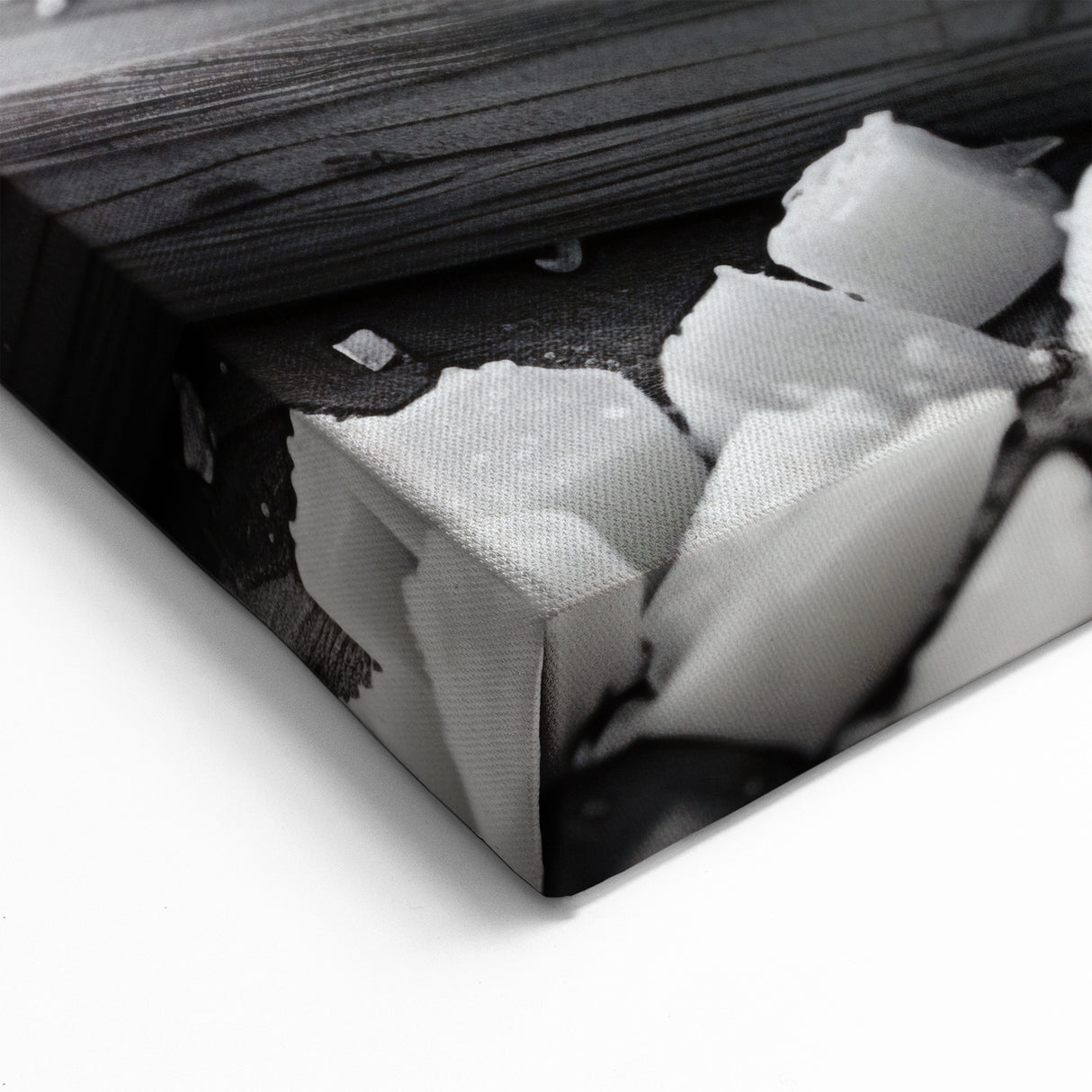 Rustic Bread and Cheese Wall Art - Black and White Kitchen Decor