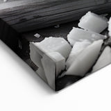 Rustic Bread and Cheese Wall Art - Black and White Kitchen Decor