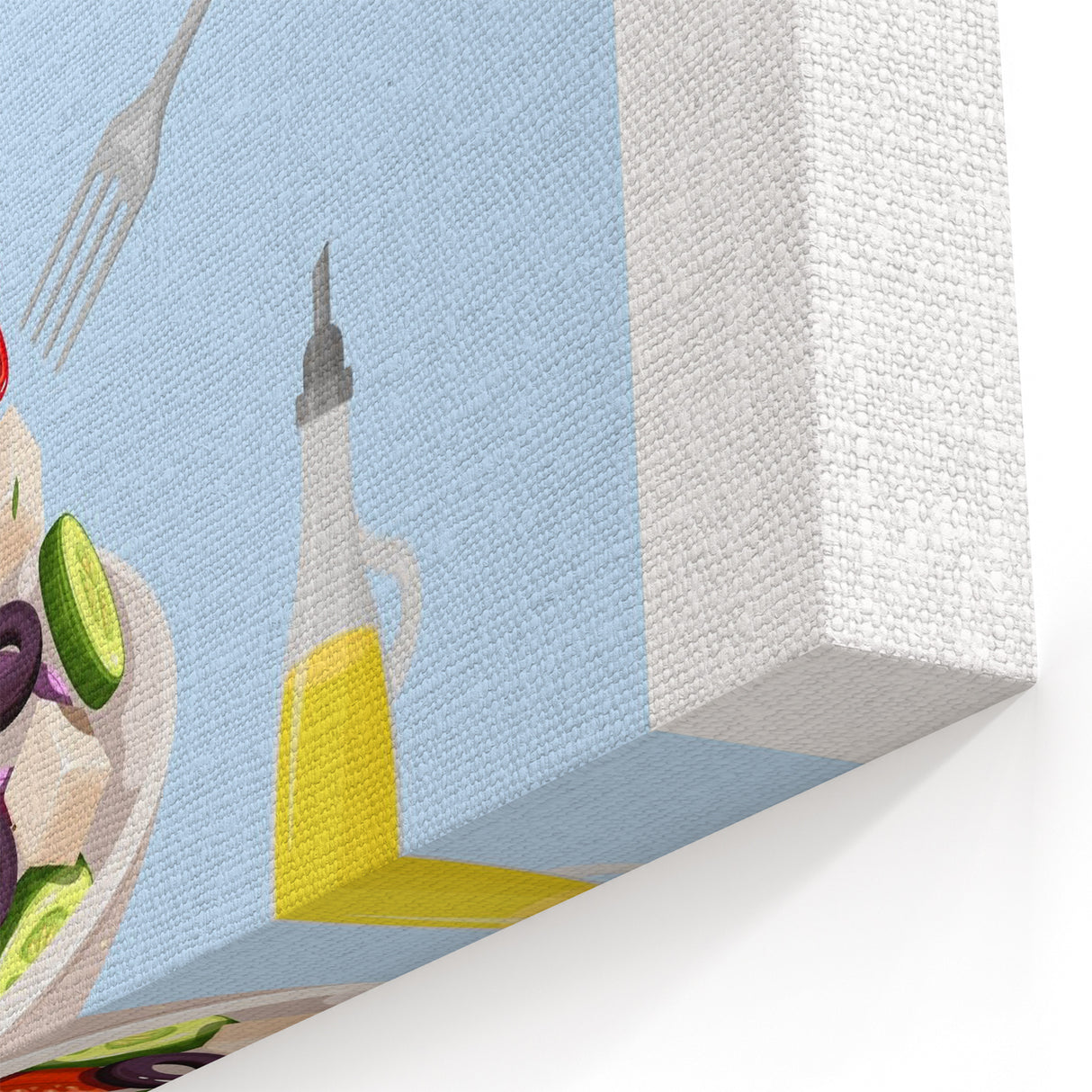 Greek Salad Wall Art - Kitchen Wall Art Dining Room Decor