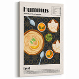 Hummus Wall Art - Middle Eastern Kitchen Wall Decor