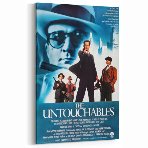 Retro Wall Art - The Untouchables Movie Poster - 80s Crime Drama Art