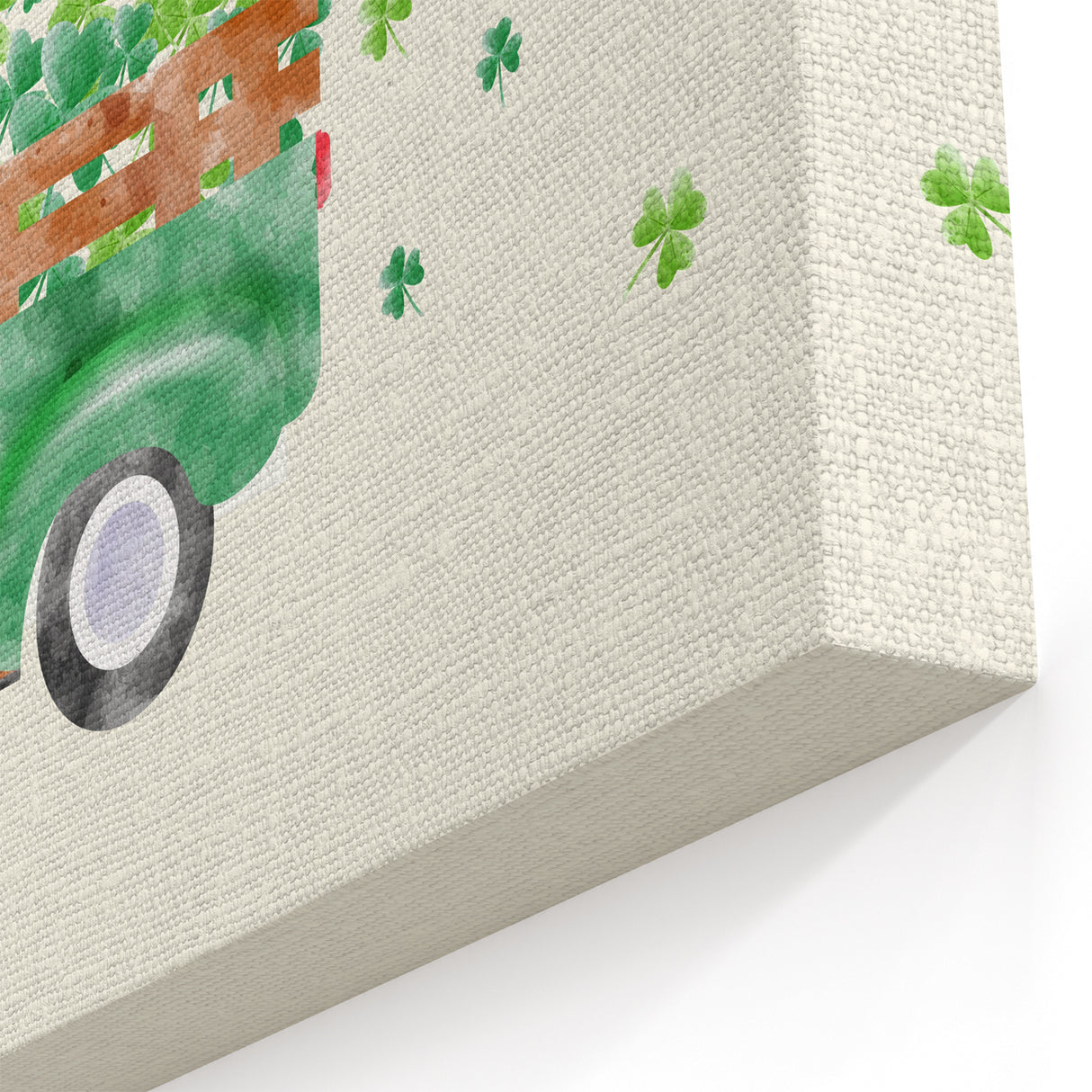 St. Patrick’s Day Vintage Truck - Irish Shamrock Wall Art