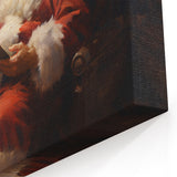 Santa’s Holiday Retreat – Cozy Christmas Canvas Art