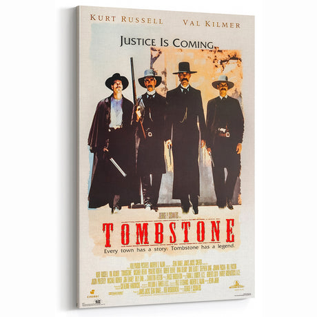Retro Wall Art - Tombstone Movie Poster - 80s Western Drama Art Prints