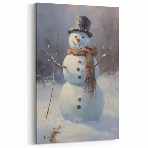 Charming Snowman Holiday Wall Art – Festive Winter Decor