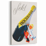 Vintage Sekt Hochriegl Poster – Retro German Advertising Wall Art