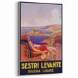 Vintage Sestri Levante Poster – Retro Italian Riviera Travel Art