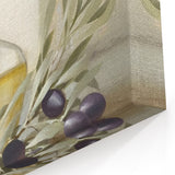 Rustic Olive Oil Fruits Wall Art – Fruit Art Prints for Kitchen