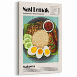 Nasi Lemak Dishes Wall Art - Malaysian Kitchen & Dining Decor