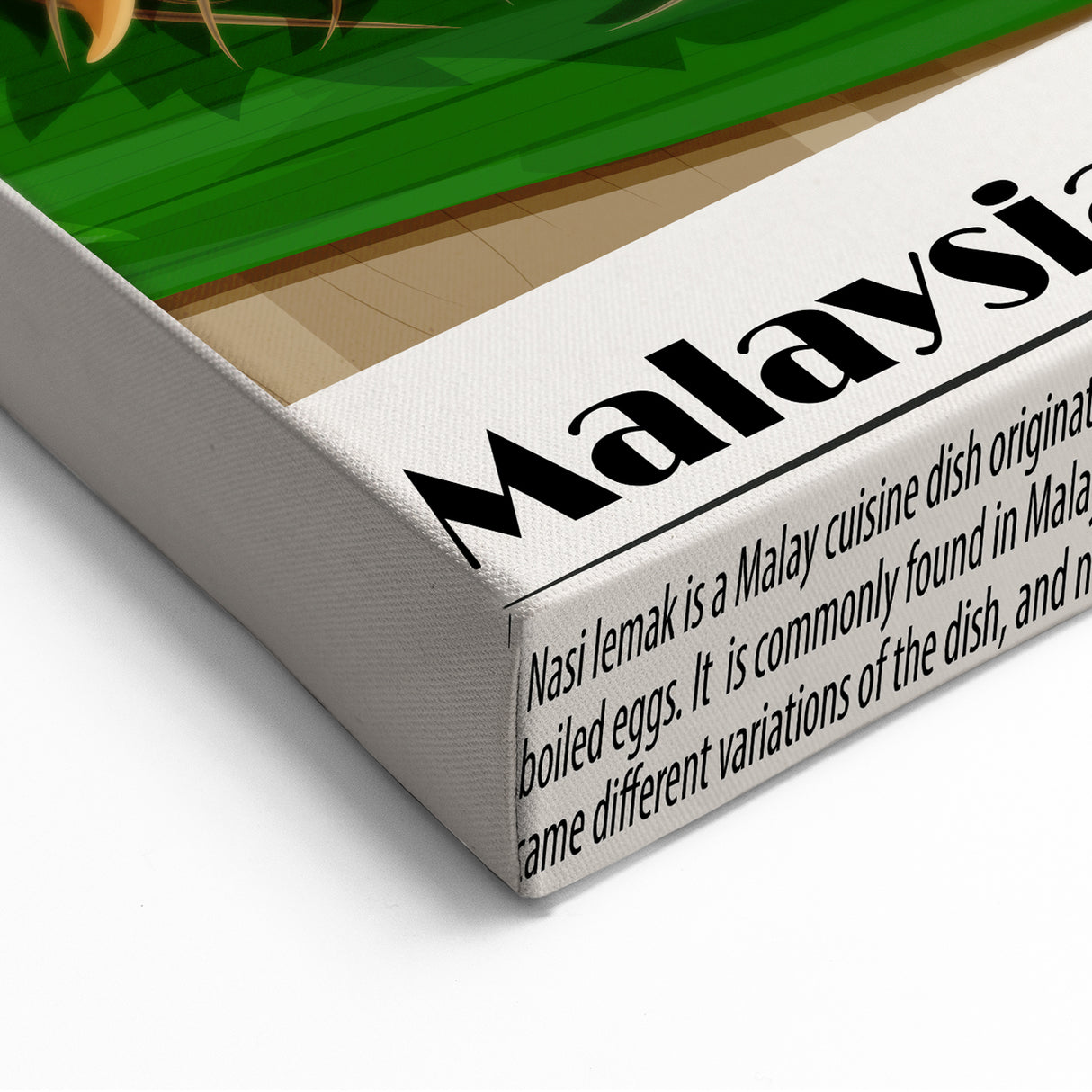 Nasi Lemak Kitchen Wall Art - Culinary Plate Art for Dining Room