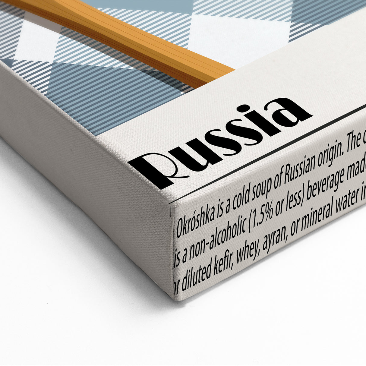 Okroshka Dishes Wall Art - Russian Culinary Wall Decor for Kitchen