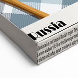 Okroshka Dishes Wall Art - Russian Culinary Wall Decor for Kitchen