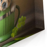 St. Patrick’s Day Puppy - Cute Leprechaun Wall Art