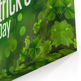 Shamrock Glow - St. Patrick’s Day Celebration Wall Art)