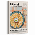 Pierogi Dishes Wall Art - Eastern European Kitchen Plate Decor