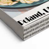 Pierogi Dishes Wall Art - Eastern European Kitchen Plate Decor