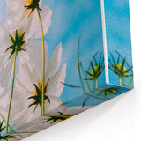 Elegant Spring Wall Art - Floral Sky Print Spring Canvas Art