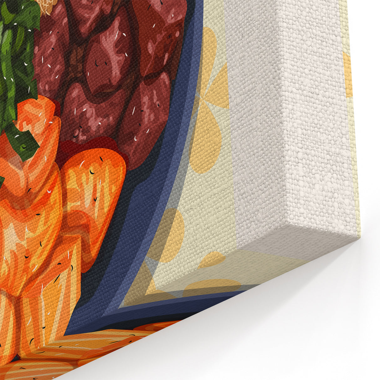 Poke Bowl Dishes Wall Art - Hawaiian Kitchen & Dining Decor