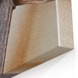 Rustic Spring Wall Art - Wooden Cross Texture Spring Canvas