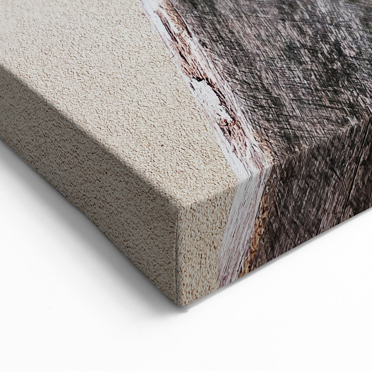 Rustic Spring Wall Art - Wooden Cross Texture Spring Canvas