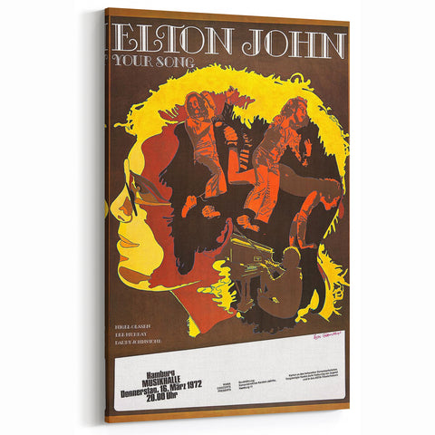 Elton John Retro Poster Art - Vintage Music Print | Classic Retro Style