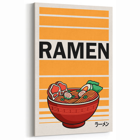 Ramen Dishes Wall Art - Japanese Culinary Kitchen & Dining Decor