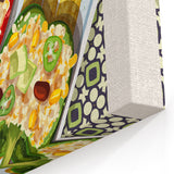 Stuffed Bell Peppers Dishes Wall Art - Kitchen & Dining Decor