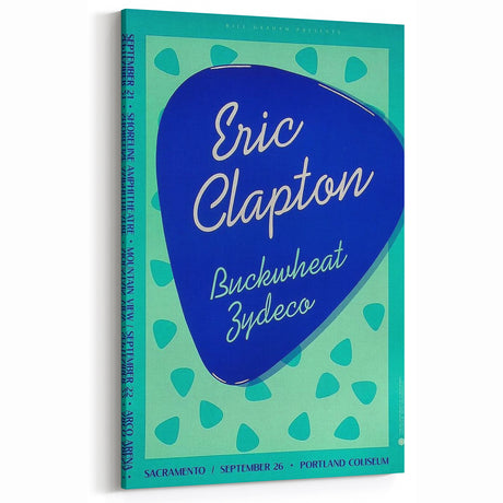 Eric Clapton Retro Poster Art – Vintage Concert Print for Retro Wall Decor
