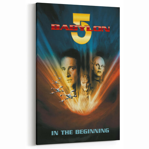 1990s Vintage Movie Poster – Babylon 5 In the Beginning Sci-Fi Art