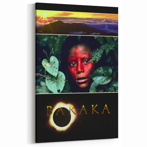1990s Vintage Movie Poster – Baraka Classic 90s Documentary Film Art
