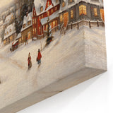 Snowy Christmas Village – Nostalgic Christmas Art Prints