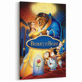1990s Vintage Movie Poster – Beauty and the Beast Retro Disney Art