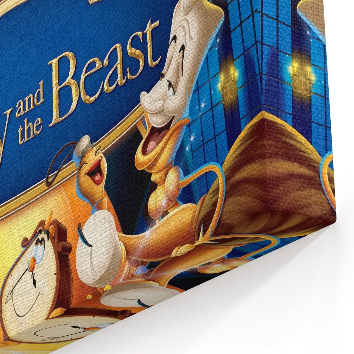 1990s Vintage Movie Poster – Beauty and the Beast Retro Disney Art