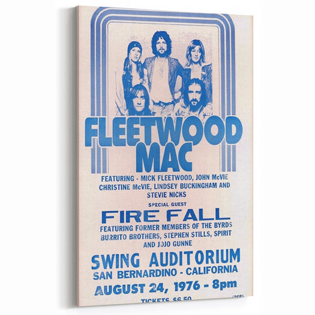 Fleetwood Mac Retro Poster – Vintage Rock Art for Wall Decor