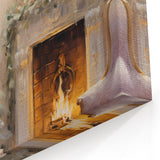 Cozy Fireplace & Christmas Tree – Classic Christmas Wall Decor