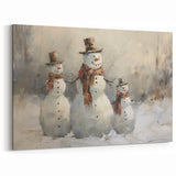 Charming Snowman Trio – Whimsical Christmas Wall Hangings