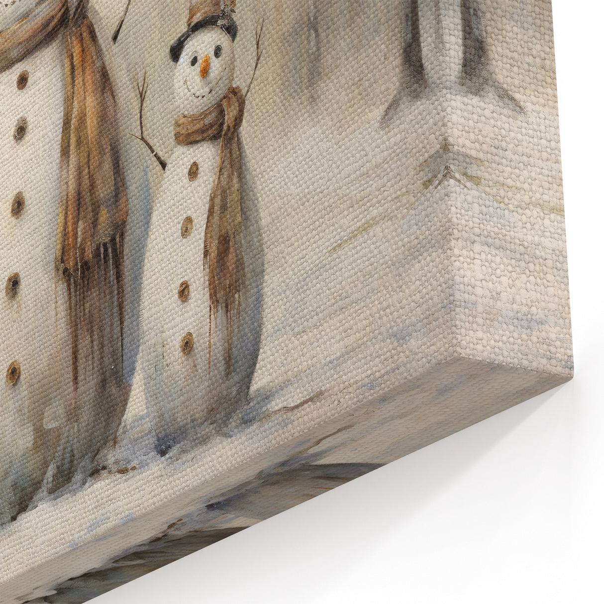 Winter Snowman Family – Heartwarming Christmas Art Prints