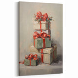Festive Gift Stack – Cheerful Christmas Wall Decorations