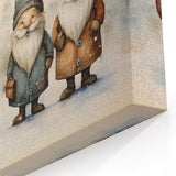 Festive Gnome Quartet – Playful Christmas Art Prints