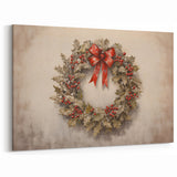 Classic Holly Wreath – Elegant Christmas Wall Decor